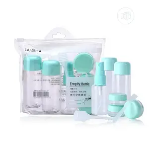 8pcs Portable Size Bottle Pack Liquid Containers - Blue