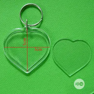 100 PCS Rectangle/Heart/Round Styles Transparent Blank Acryl