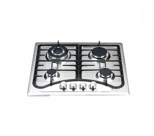 Stangas 4 Burners Stainless Steel Gas Hob, 60cm