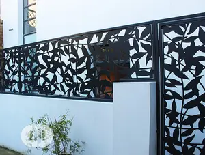 Laser Fence Flower Design