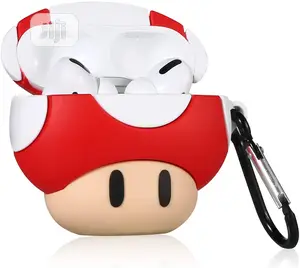 Mushroom Cute 3D Cartoon Silicone Protective Airpod Cover