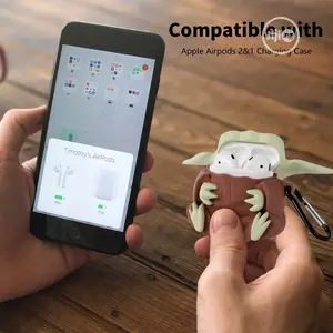 Yoda 3D Cartoon Silicone Protective Airpod 1&2 Cover Case