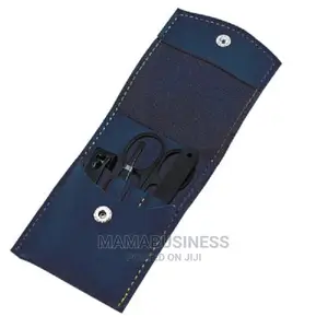 4pcs Makeup Kit Manicure Set With PU Cover - Blue