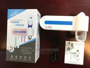 Electric Wall-Mounted Toothbrush Sterilizer - Whit