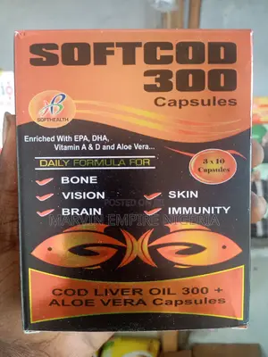 Softcod Capsules for Bones, Vision, Brain, Skin and Immunity