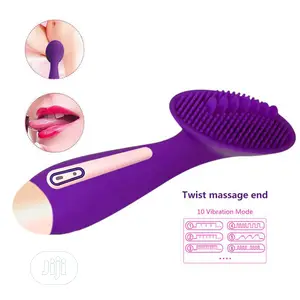 10 Speed Vagina Rechargeable Brush Vibrator
