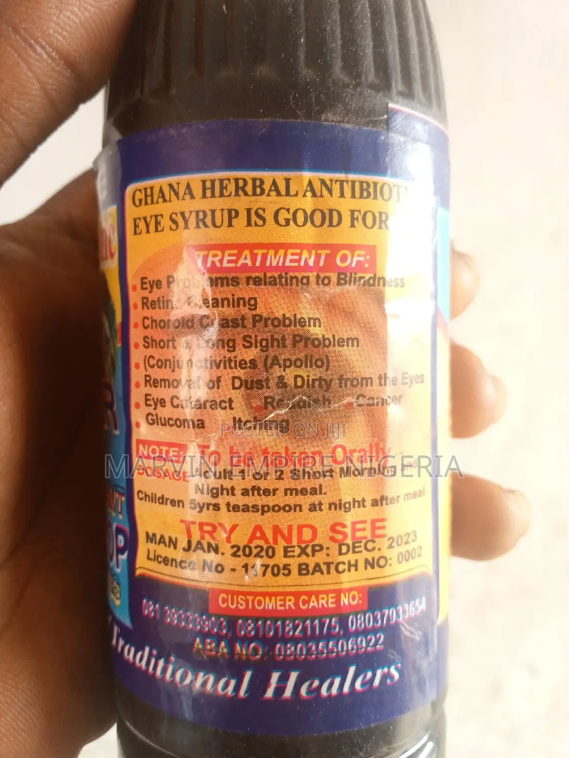 Eye Cleaner Syrup By Adams