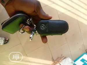 Car Case Remote Key Bag - Leather Black Mercedes Benz Cars