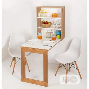 Foldable Wall Mounted Study Dining Table Storage Cabinet