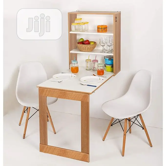 Foldable Wall Mounted Study Dining Table Storage Cabinet