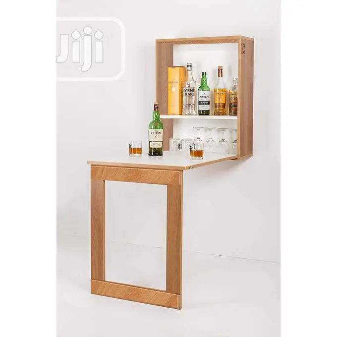 Foldable Wall Mounted Study Dining Table Storage Cabinet