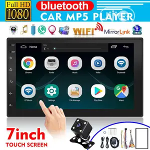 GPS Nav W/Hd Camera Android 8.1 Wifi 7" Car Radio MP4 Player