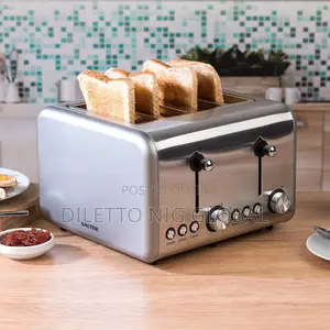 Salter Metallics Polaris 4-Slice Pop-Up Toaster, 1500 W