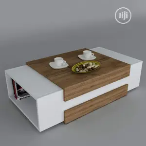 Coffee Table Chair Multipurpose Center Table With Book Shelf