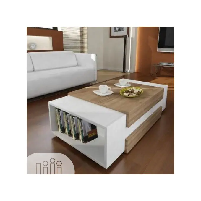 Multipurpose Coffee Table With Book Shelf Center Table