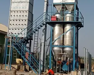 Factory Rice Dryer And Parboiler Construction