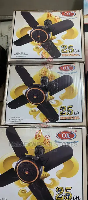 Ox Short Blades Ceiling Fan 25”