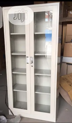 Metal And Glass Filing Cabinet