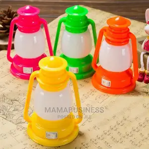 1pcs Mini LED Night Lamp Decoration Colorful Vintage Lantern