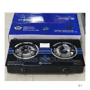 Haier Thermocool Table Top Gas Cooker-Double Burner Glass