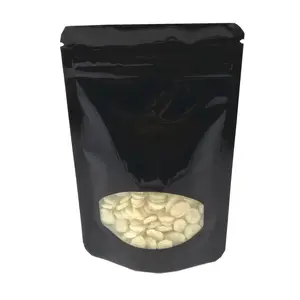 50 Pieces Black Pouch With Window 16cmx26cm