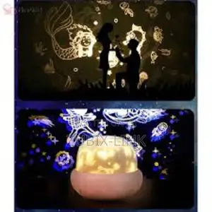LED Projector Mushroom Night Light USB Rechargeable Space O