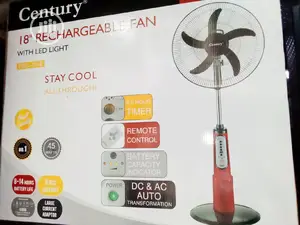 Century 18" Rechargeable Stand Fan