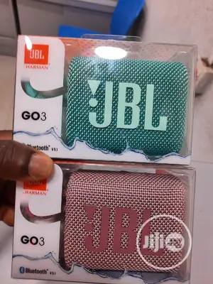 JBL Go 3 Portable Bluetooth Waterproof Speaker.