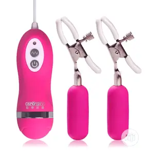 Nipple Clamps Breast Clips 10 Modes Vibrator