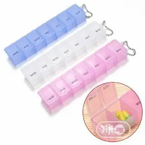 1pc Pill Box Tablet Dispenser Organizer Case