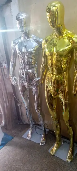 Male Gold and Silver Gold Full Body Mannequins