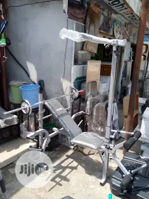 New Weight Bench With Pulldown, 50kg Dumbbell