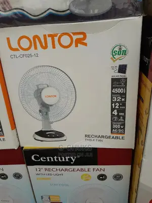 Rechargeable Table Fan