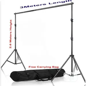Adjustable Photography Background 2.6 X 3M Stand With Bag