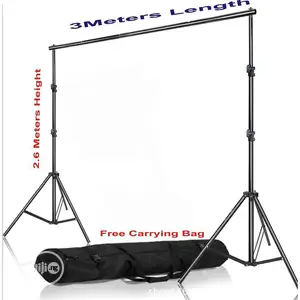 Adjustable Photo Background 2.6 X 3M Stand With Free Bag