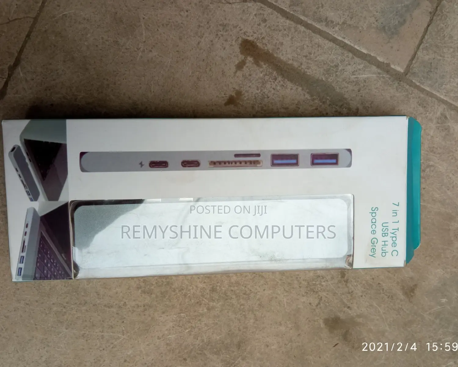 7 in 1 Type C USB Hub Space Grey