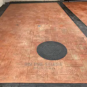 Concrete Stamped Compound Floor Polishing Design Color