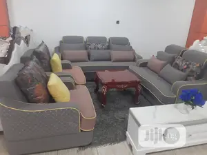 Gray Fabric Sofa / Settee