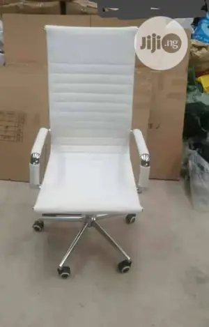 White Swivel Office Chair