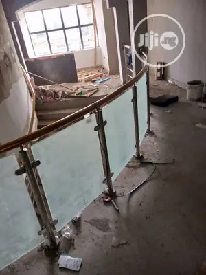 Arch Curved Railings With Glass