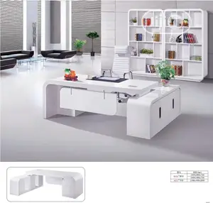 1.8 Meters White Executive Table