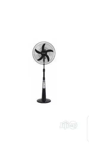 Century 16 Rechargeable Fan+Remote+LED Light -BLACK