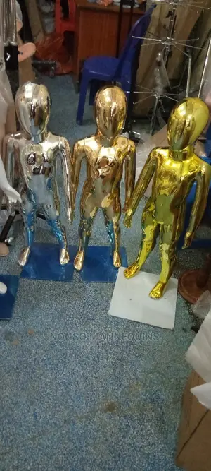 Gold, Silver and Rose Gold Kids Unisex Mannequins