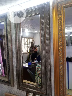 Wooden Crystal Mirror
