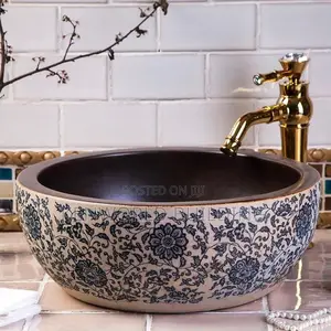 Luxury Designed Ceramic Basin With Tap.