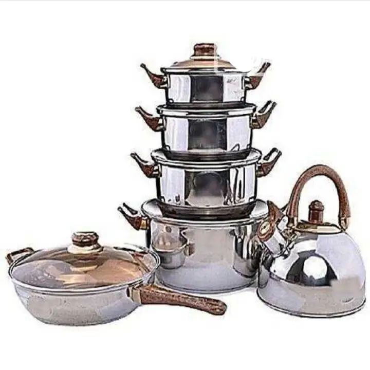 Stainless Cookware Set With Kettle