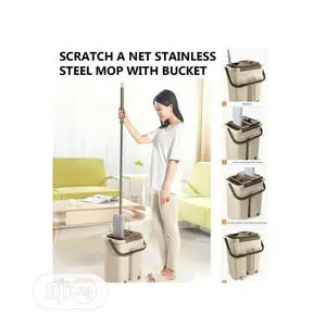 Scratch Mop Bucket With Mop Stick