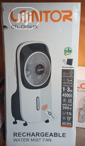 Lontor Rechargeable Mist Fan Air Cooler With Remote