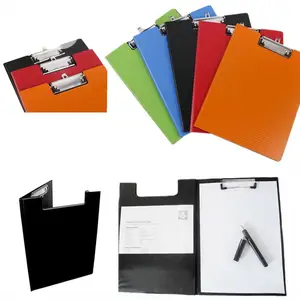 1 PCS A4 5 Color Clipboard Solid Fold Over Office Document