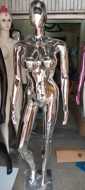 Silver Big Breast Faceless Female Mannequins